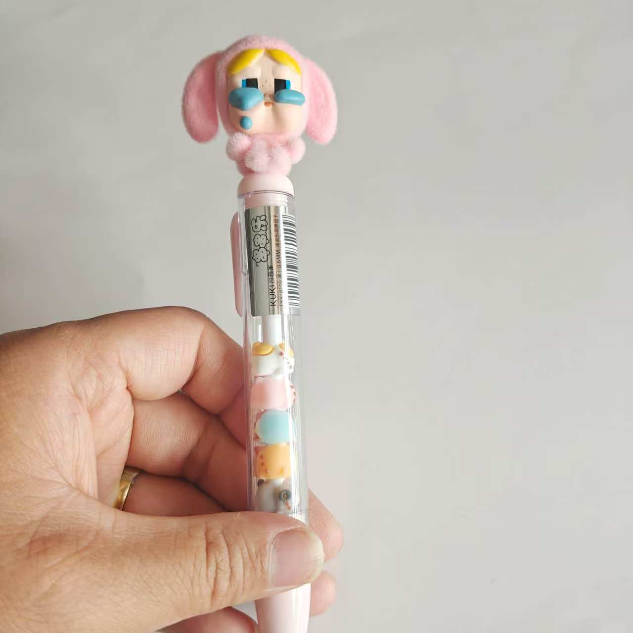 Flocked Cry Baby Beads Gel Pens