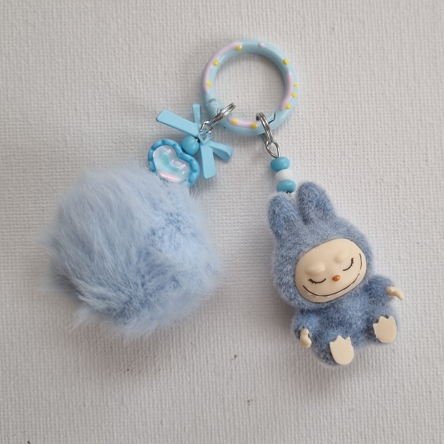 Flocked Friend Handmade Keychains