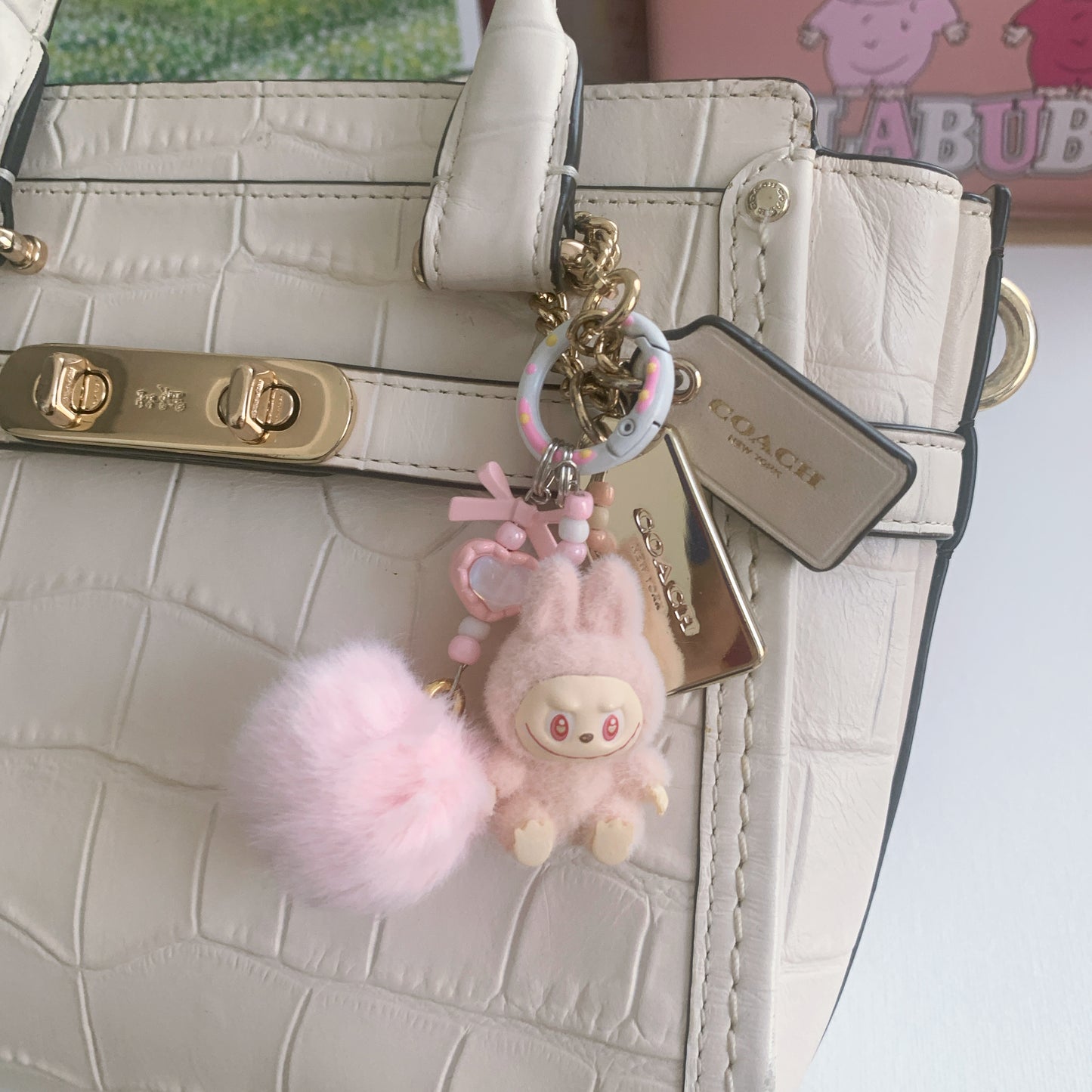 Flocked Friend Handmade Keychains