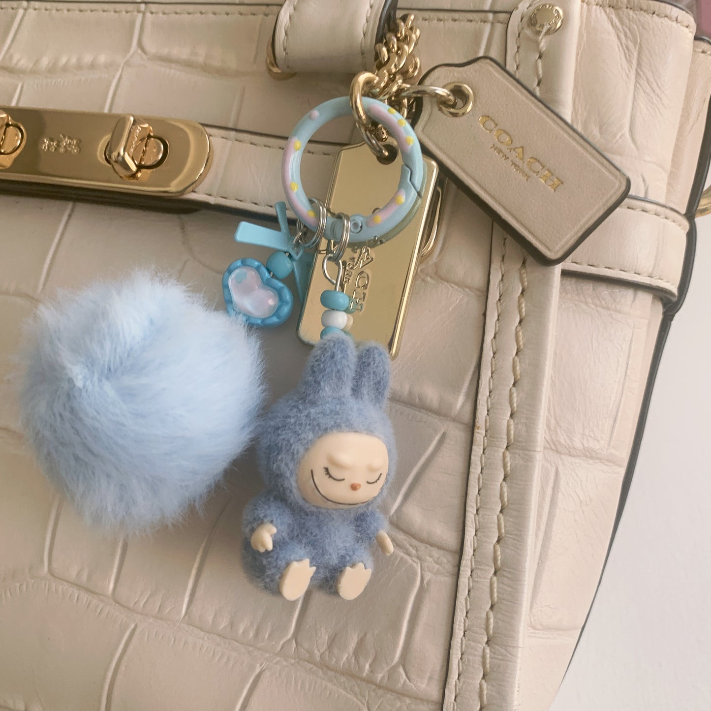 Flocked Friend Handmade Keychains