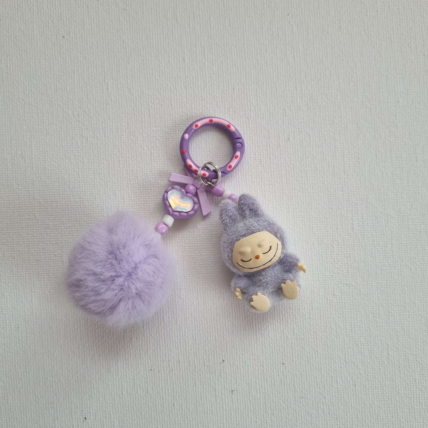 Flocked Friend Handmade Keychains