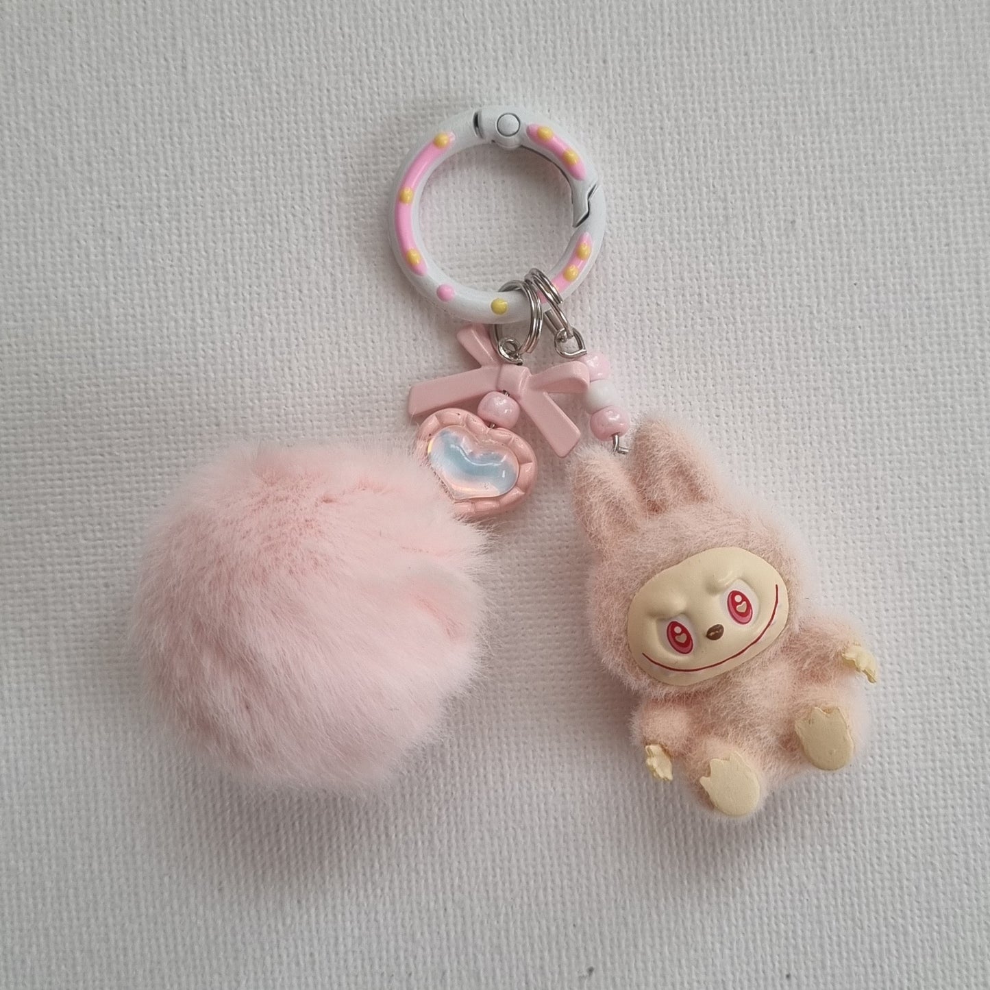 Flocked Friend Handmade Keychains