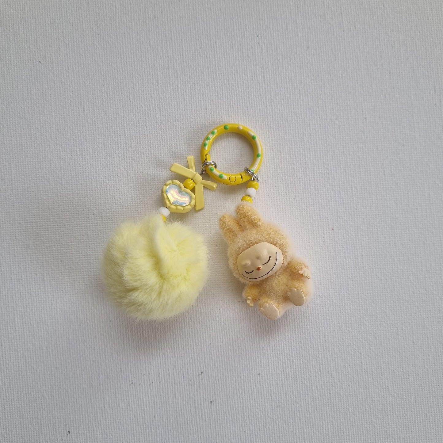 Flocked Friend Handmade Keychains