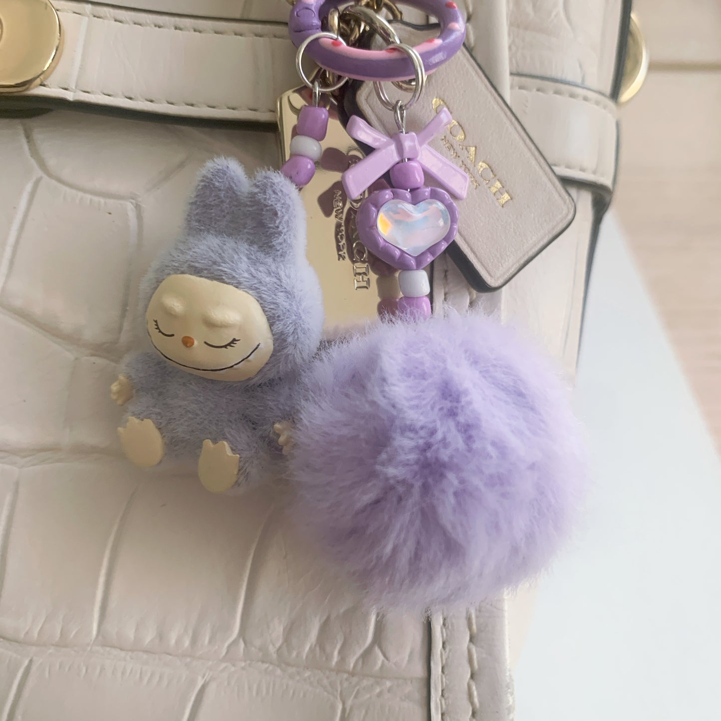 Flocked Friend Handmade Keychains
