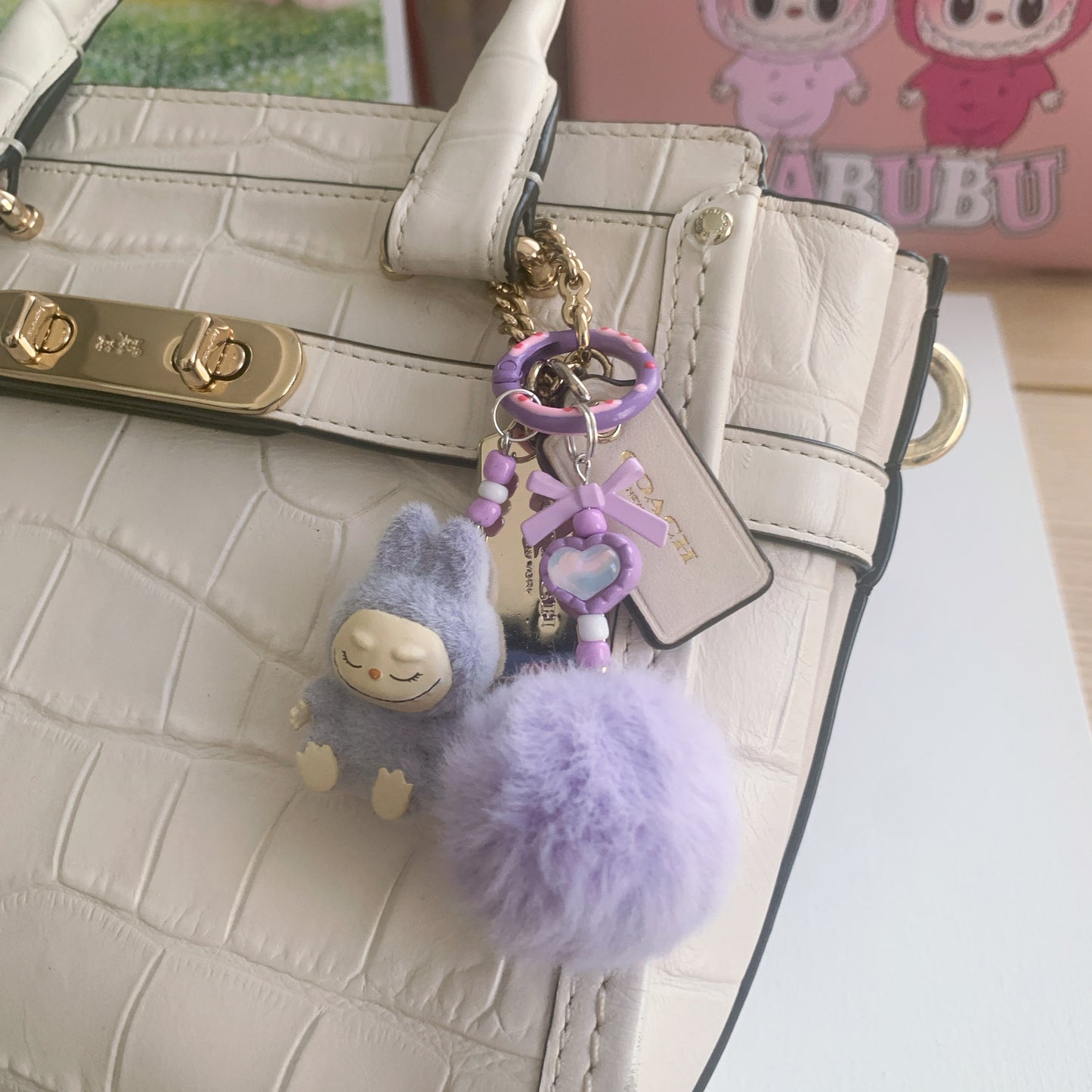 Flocked Friend Handmade Keychains