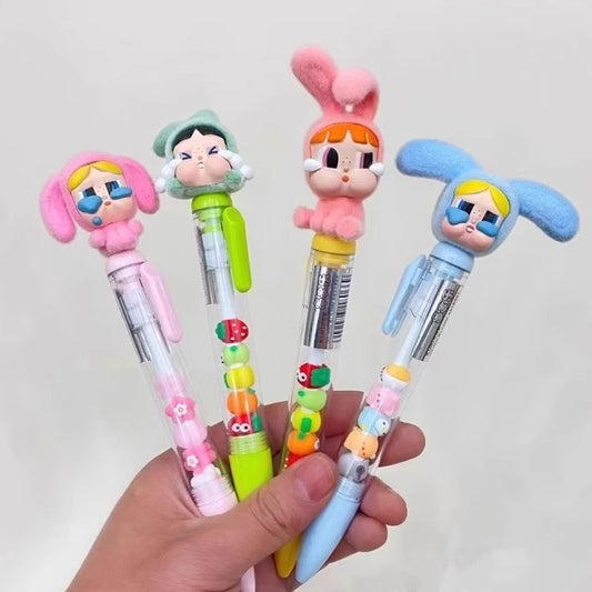 Flocked Cry Baby Beads Gel Pens