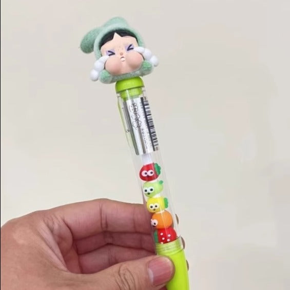 Flocked Cry Baby Beads Gel Pens
